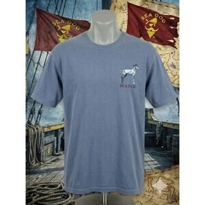 VTG Rare Sea Dog "Jump Ship" Snugharbor Marina Dalmatian Graphic T-Shirt USA